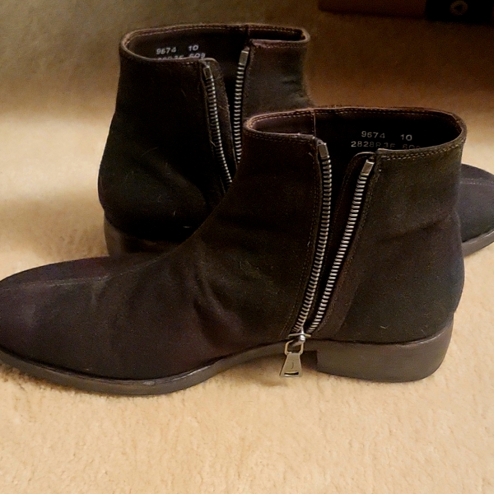 John Varvatos Plaid Ankle Boots